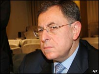 Primer ministro libanés, Fuad Siniora, musulmán suní